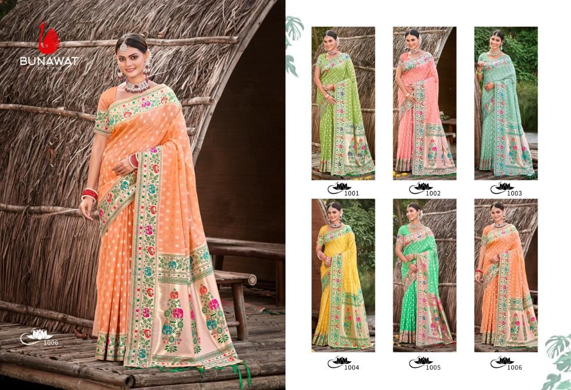 Mora Piya By Bunawat Paithani Silk Wear Saree Wholesale In Delhi